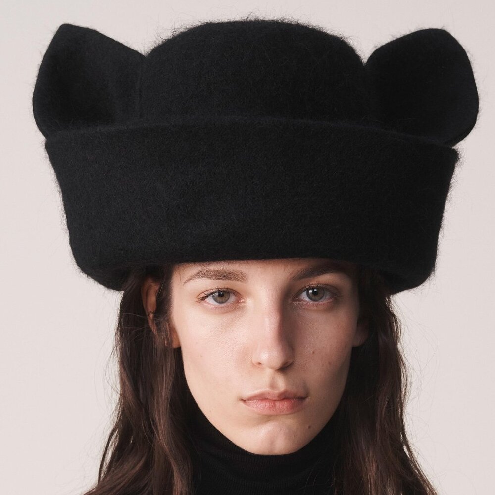 ✨ Philip Treacy x ZARA Limited Edition “Cat Ears” Hat | New | Rare - Picture 2 of 11